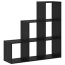 vidaXL Szobaelválasztó könyvespolc Fekete tölgy 99 x 29 x 99 cm