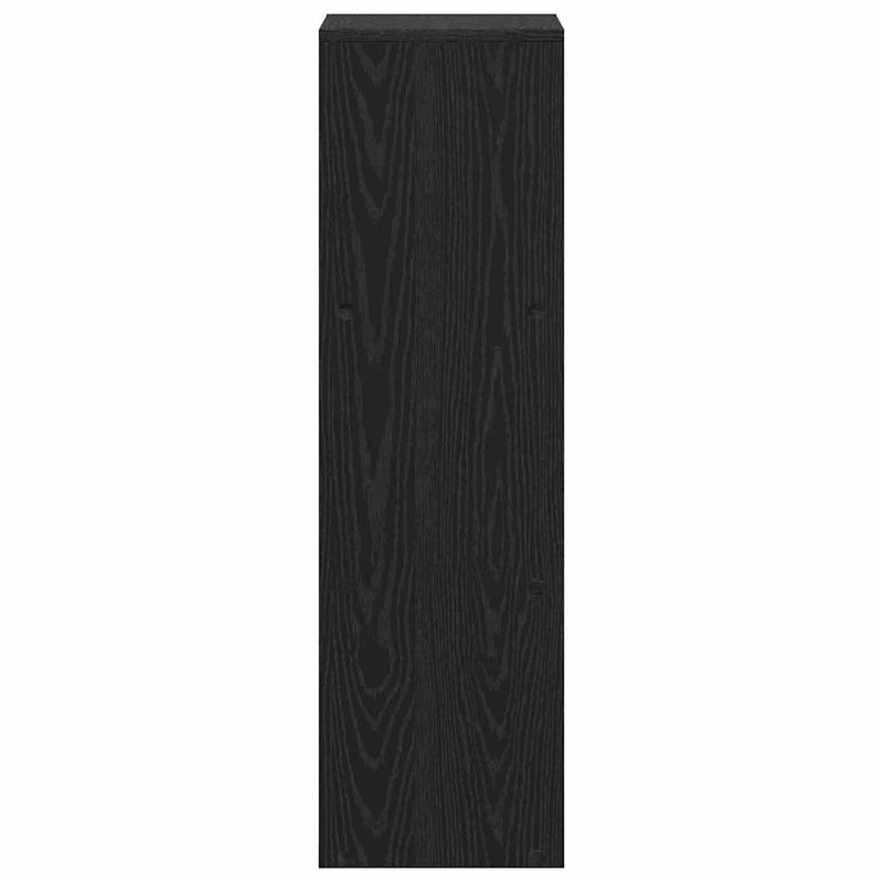 vidaXL Könyvespolc Musta tammi 99 x 29 x 99 cm Faanyag