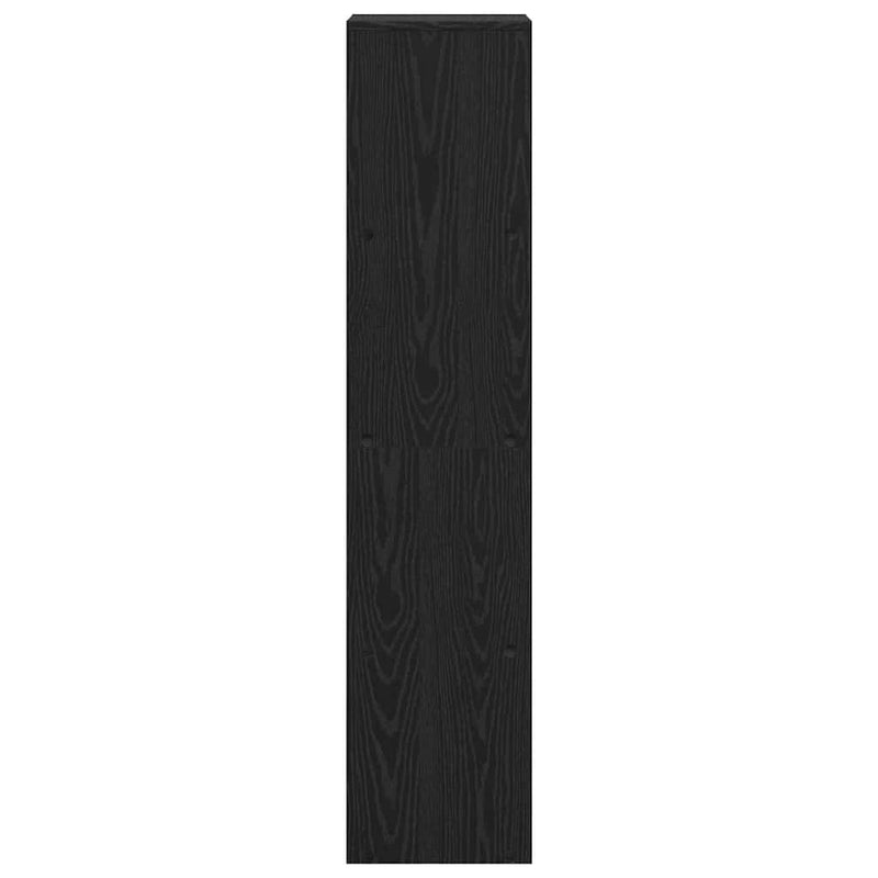 vidaXL Szobaelválasztó könyvespolc Musta tammi 131,5 x 29 x 131,5 cm