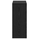 vidaXL Könyvespolc Fekete 69,5 x 29 x 69,5 cm Faanyag