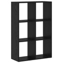 vidaXL Könyvespolc Fekete tölgy 69,5 x 29 x 103,5 cm Faanyag