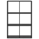 vidaXL Könyvespolc Fekete 69,5 x 29 x 103,5 cm Faanyag