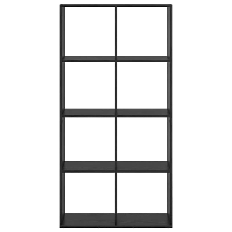 vidaXL Könyvespolc Fekete 69,5 x 29 x 137,5 cm Faanyag