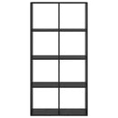 vidaXL Könyvespolc Fekete tölgy 69,5 x 29 x 137,5 cm Faanyag
