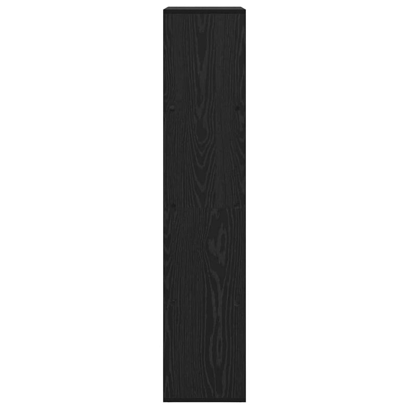 vidaXL Könyvespolc Fekete 69,5 x 29 x 137,5 cm Faanyag