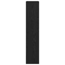 vidaXL Könyvespolc Fekete tölgy 69,5 x 29 x 137,5 cm Faanyag