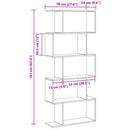 vidaXL Könyvespolc Barna 70 x 24 x 161 cm Faanyag