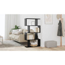 vidaXL Könyvespolc Fekete tölgy 70 x 24 x 129 cm Faanyag