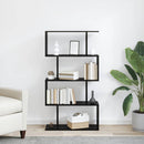 vidaXL Könyvespolc Fekete 70 x 24 x 129 cm Faanyag
