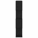 vidaXL Könyvespolc Fekete 70 x 24 x 129 cm Faanyag