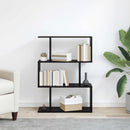 vidaXL Könyvespolc Fekete tölgy 70 x 24 x 97 cm Faanyag