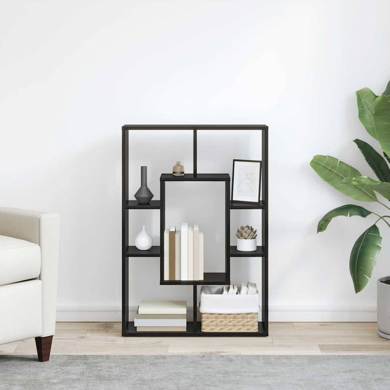 vidaXL Könyvszekrény Musta tammi 63 x 20 x 90 cm Faanyag