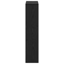 vidaXL Könyvespolc Fekete tölgy 63 x 20 x 90 cm Faanyag