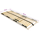 vidaXL Lécalap Barna 90 x 190 cm Tömör bükkfa