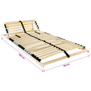 vidaXL Lécalap Barna 90 x 190 cm Tömör bükkfa