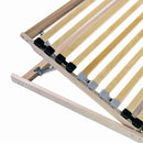 vidaXL Lécalap Barna 70 x 190 cm Tömör bükkfa