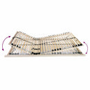 vidaXL Lécalap Barna 70 x 190 cm Tömör bükkfa