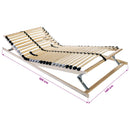 vidaXL Lécalap Barna 140 x 190 cm Tömör bükkfa