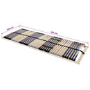 vidaXL Lécalap Barna 140 x 190 cm Tömör bükkfa