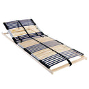 vidaXL Lécalap Barna 90 x 190 cm Tömör bükkfa