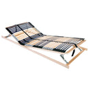 vidaXL Lécalap Barna 80 x 190 cm Tömör bükkfa