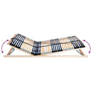 vidaXL Lécalap Barna 80 x 190 cm Tömör bükkfa
