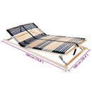 vidaXL Lécalap Barna 100 x 190 cm Tömör bükkfa