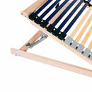 vidaXL Lécalap Barna 140 x 190 cm Tömör bükkfa