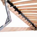 vidaXL Lécalap Barna 140 x 190 cm Tömör bükkfa