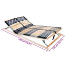 vidaXL Lécalap Barna 140 x 190 cm Tömör bükkfa
