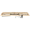 vidaXL Lécalap Barna 70 x 190 cm Tömör bükkfa