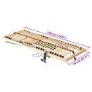 vidaXL Lécalap Barna 70 x 190 cm Tömör bükkfa