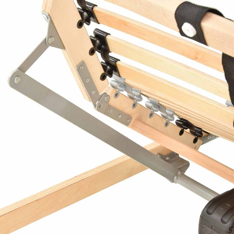 vidaXL Lécalap Barna 100 x 190 cm Tömör bükkfa