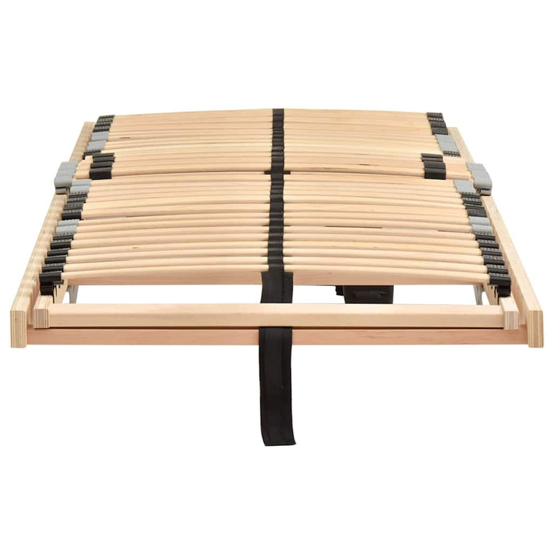 vidaXL Lécalap Barna 100 x 190 cm Tömör bükkfa