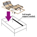 vidaXL Lécalap Barna 70 x 190 cm Tömör bükkfa