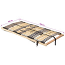 vidaXL Lécalap Barna 90 x 190 cm Tömör bükkfa