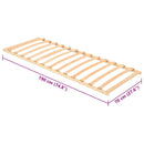 vidaXL Lécalap Barna 70 x 190 cm Tömör bükkfa