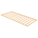 vidaXL Lécalap Barna 90 x 190 cm Tömör bükkfa