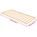 vidaXL Lécalap Barna 90 x 190 cm Tömör bükkfa
