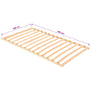 vidaXL Lécalap Barna 100 x 190 cm Tömör bükkfa