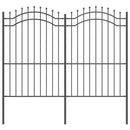 vidaXL Kerti Kerítés Szürke 215 cm Porszórt Acél