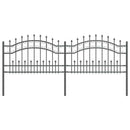 vidaXL Kerti Kerítés Szürke 115 cm Porszórt Acél