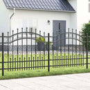 vidaXL Kerti Kerítés KAMPEN 240 x 140 cm Mesh Porszórt Acél Szürke