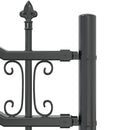 vidaXL Kerti Kerítés KAMPEN 240 x 166 cm Mesh Porszórt Acél Szürke