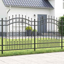 vidaXL Kerti Kerítés KAMPEN 240 x 166 cm Mesh Porszórt Acél Szürke