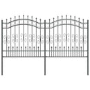 vidaXL Kerti Kerítés KAMPEN 240 x 166 cm Mesh Porszórt Acél Szürke