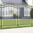 vidaXL Kerti Kerítés KAMPEN 240 x 202,5 cm Mesh Porszórt Acél Szürke
