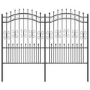 vidaXL Kerti Kerítés KAMPEN 240 x 202,5 cm Mesh Porszórt Acél Szürke