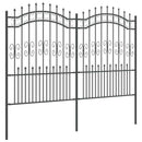 vidaXL Kerti Kerítés KAMPEN 240 x 202,5 cm Mesh Porszórt Acél Szürke
