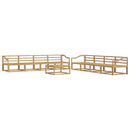 vidaXL Kültéri kanapé szett 9 pcs Fehér 79 x 79 x 37 cm Tömör Akácfa